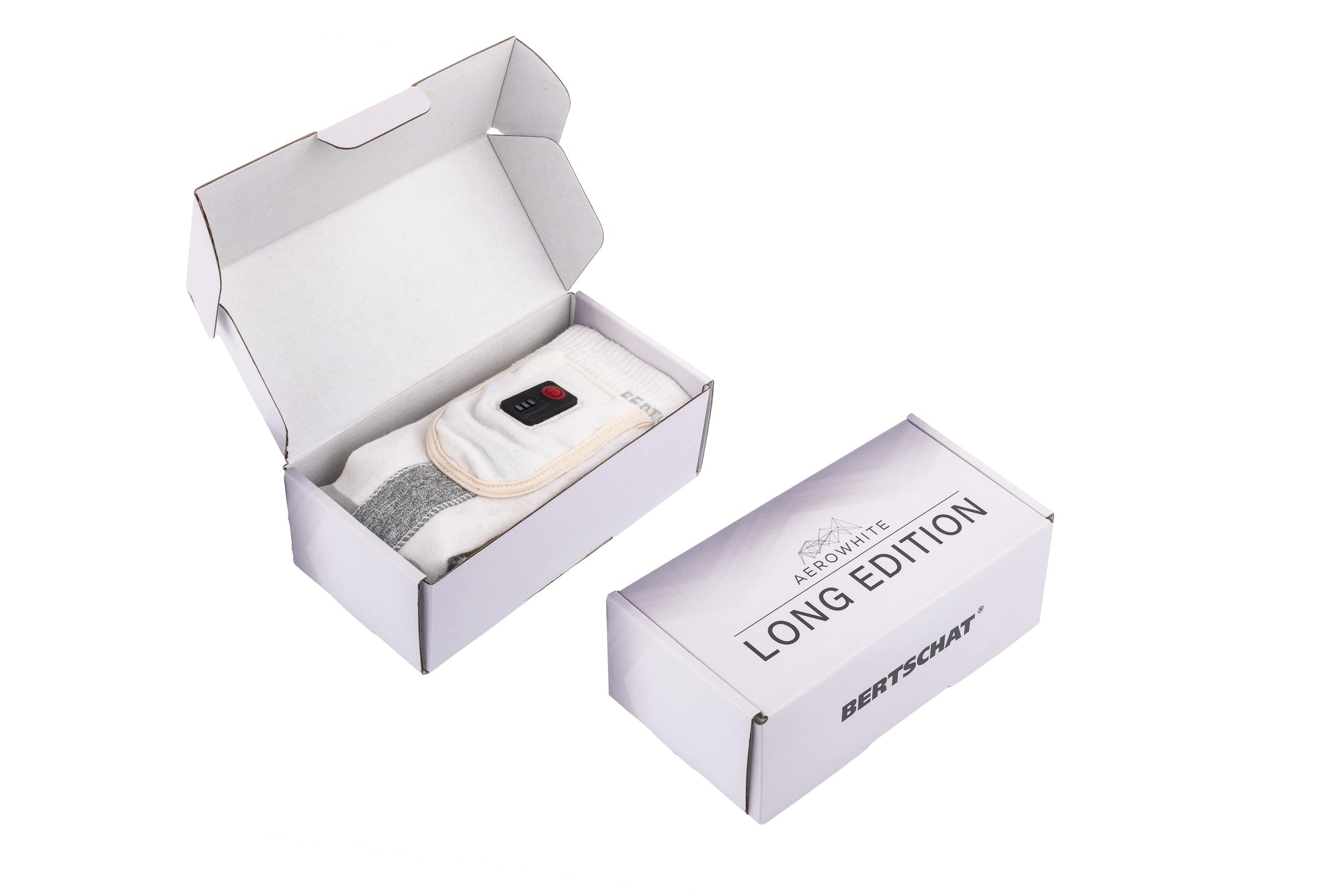 Vyhřívané ponožky – Aerowhite | Edice pro zimní sporty – USB-C | Tenké a odolné
